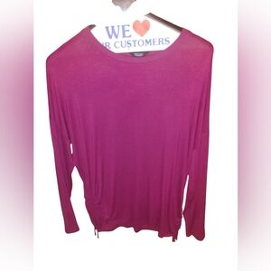 Simply Vera Vera Wang Long Sleeve Top in Magenta Size XL Nwot